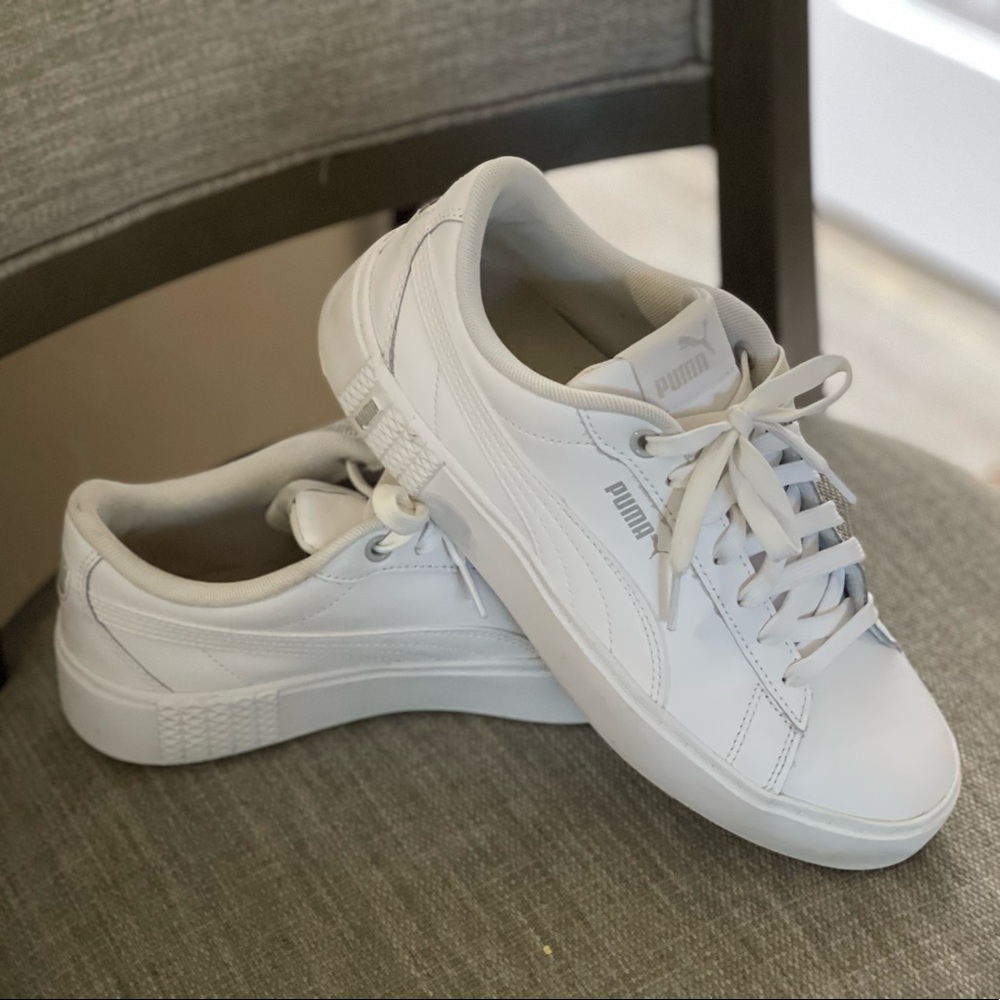 Puma, all white
